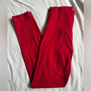 red lululemon align 28 leggings